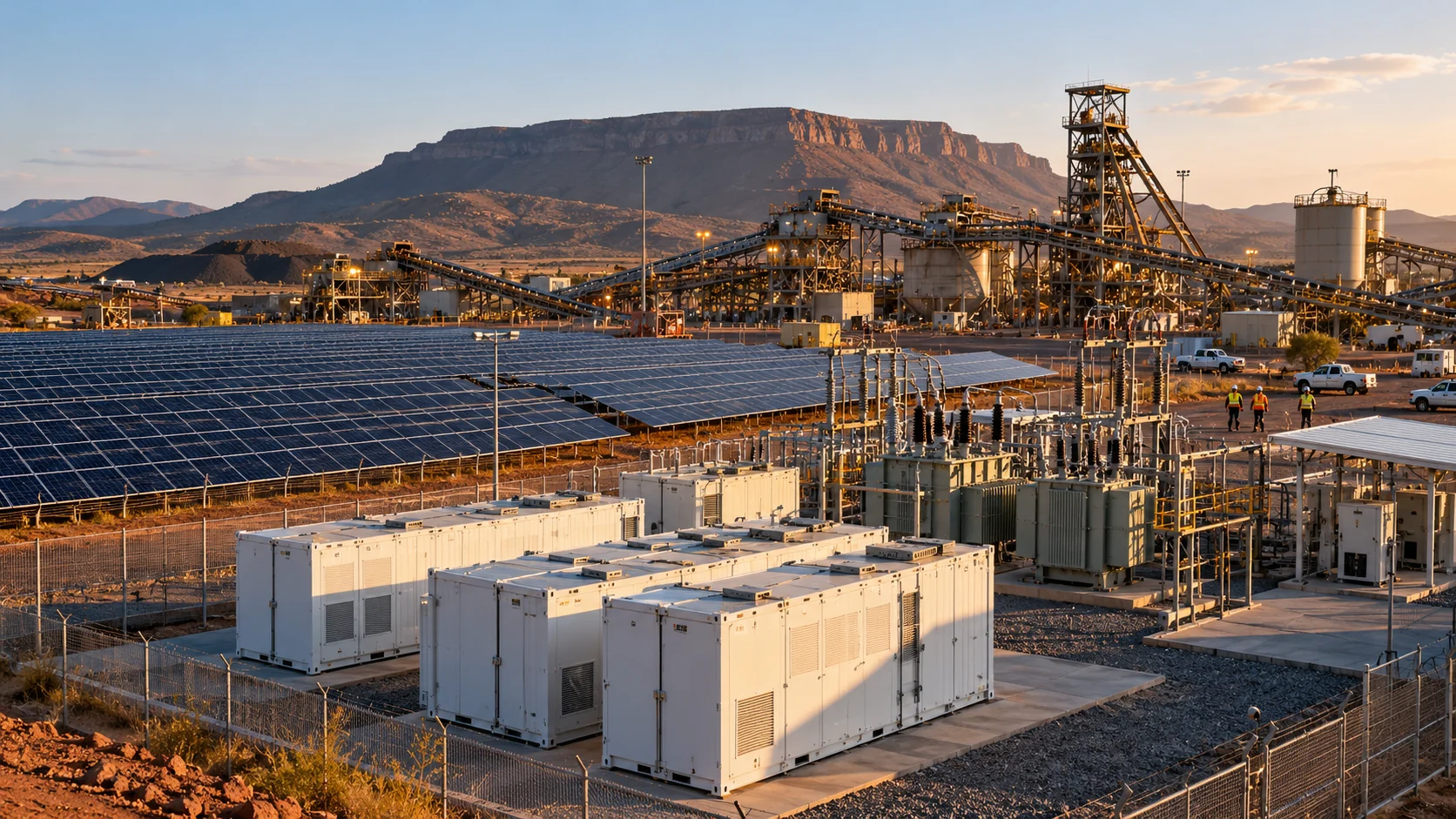 Industrial renewable energy construction and electrical infrastructure